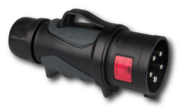 Zeige Details für PCE GRIP 32A 5p 400V - Stecker - schwarz Bild von PCE GRIP 32A 5p 400V - Stecker - schwarz