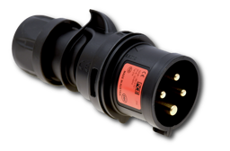 Zeige Details für PCE 16A 4p 400V - Stecker *schwarz* Bild von PCE 16A 4p 400V - Stecker *schwarz*
