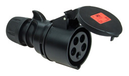 Zeige Details für PCE 32A 5p 400V - Kupplung *schwarz* Bild von PCE 32A 5p 400V - Kupplung *schwarz*