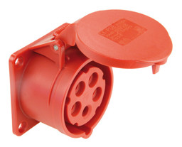 Zeige Details für PCE 32A 5p 400V - Anbausteckdose Bild von PCE 32A 5p 400V - Anbausteckdose