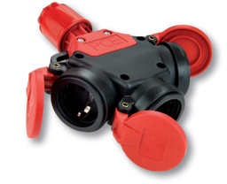 Zeige Details für PCE Schuko-3fach-Kupplung VG Bild von PCE Schuko-3fach-Kupplung VG