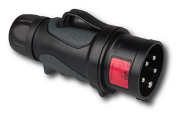 Zeige Details für PCE GRIP 16A 5p 400V - Stecker - schwarz Bild von PCE GRIP 16A 5p 400V - Stecker - schwarz