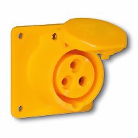 Zeige Details für PCE 16A 3p 110V - Anbausteckdose Bild von PCE 16A 3p 110V - Anbausteckdose