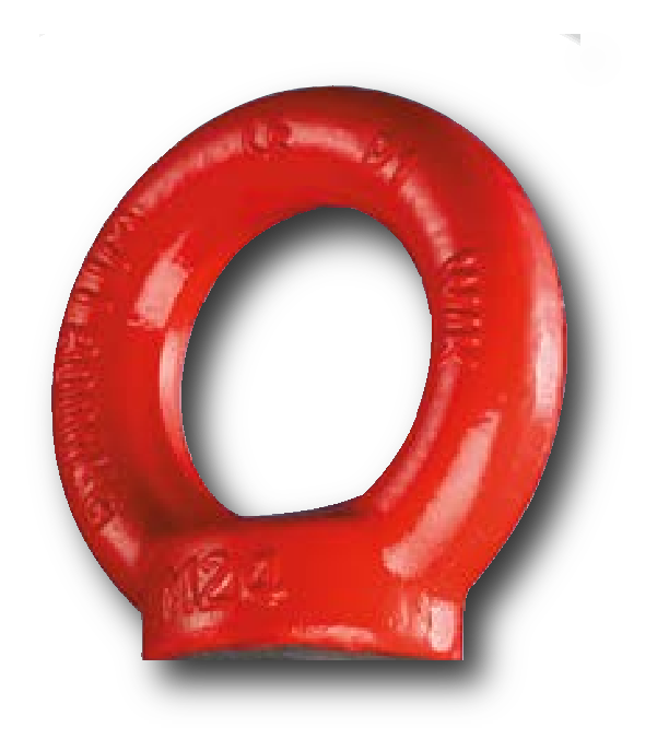 Bild von Ringmutter hochfest - rot lackiert