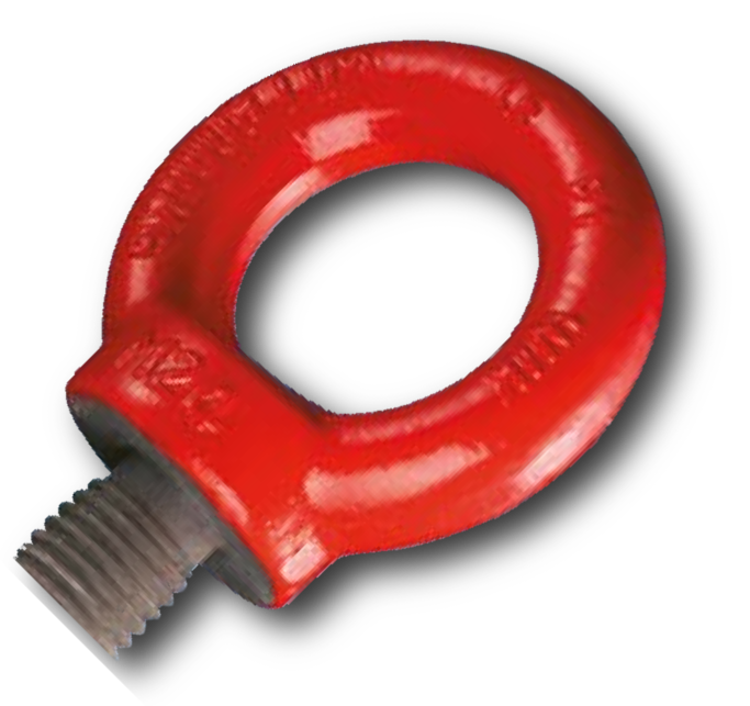 Bild von Ringschraube hochfest - rot lackiert
