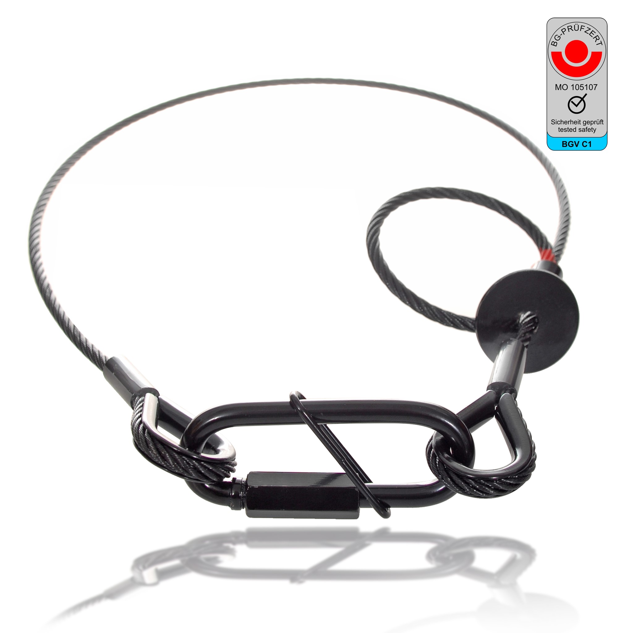 Bild von SAVEKING® 3.0mm - Sicherungsseil schwarz
