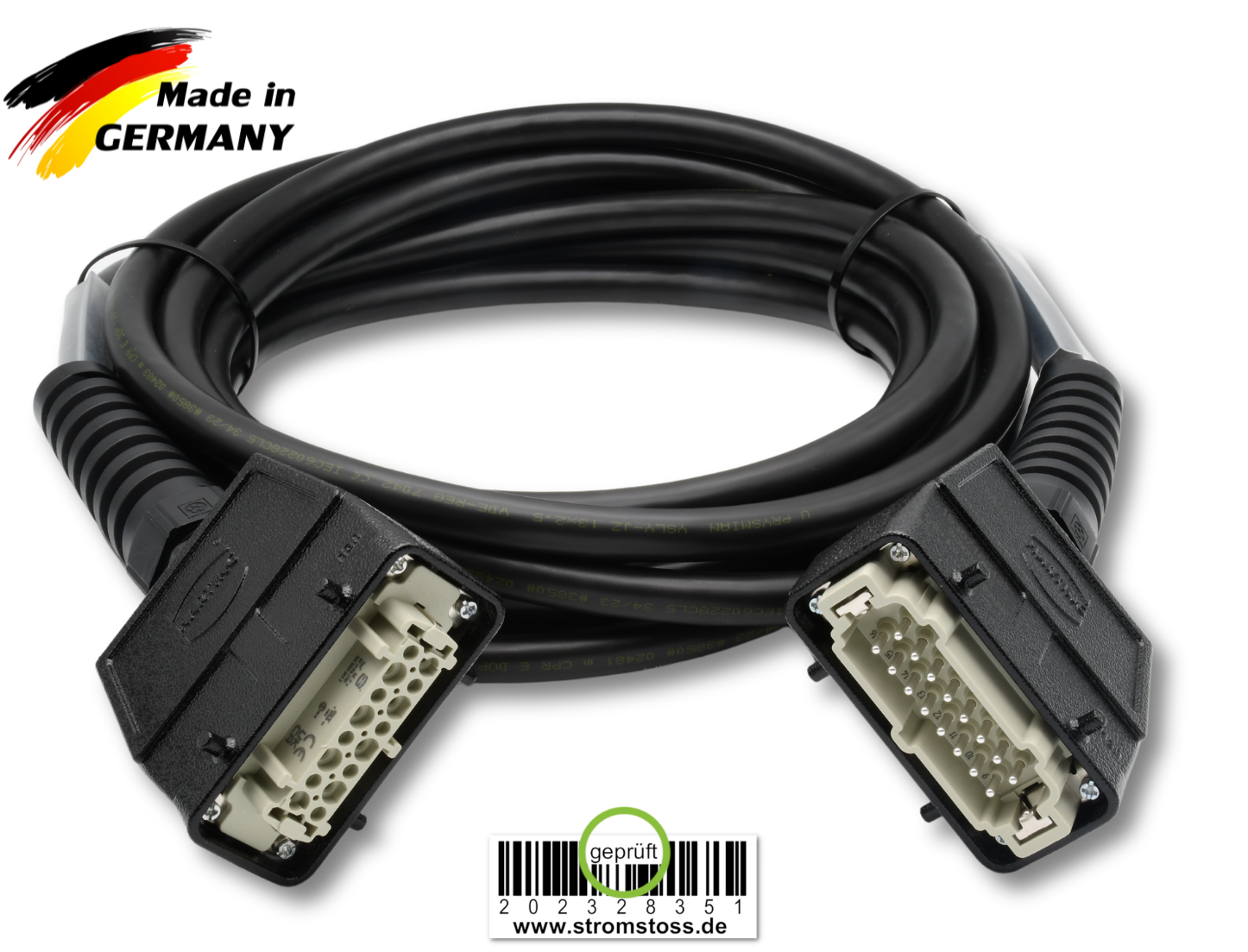 Bild von Lastmulticore-Verlängerung *black* 13G2.5