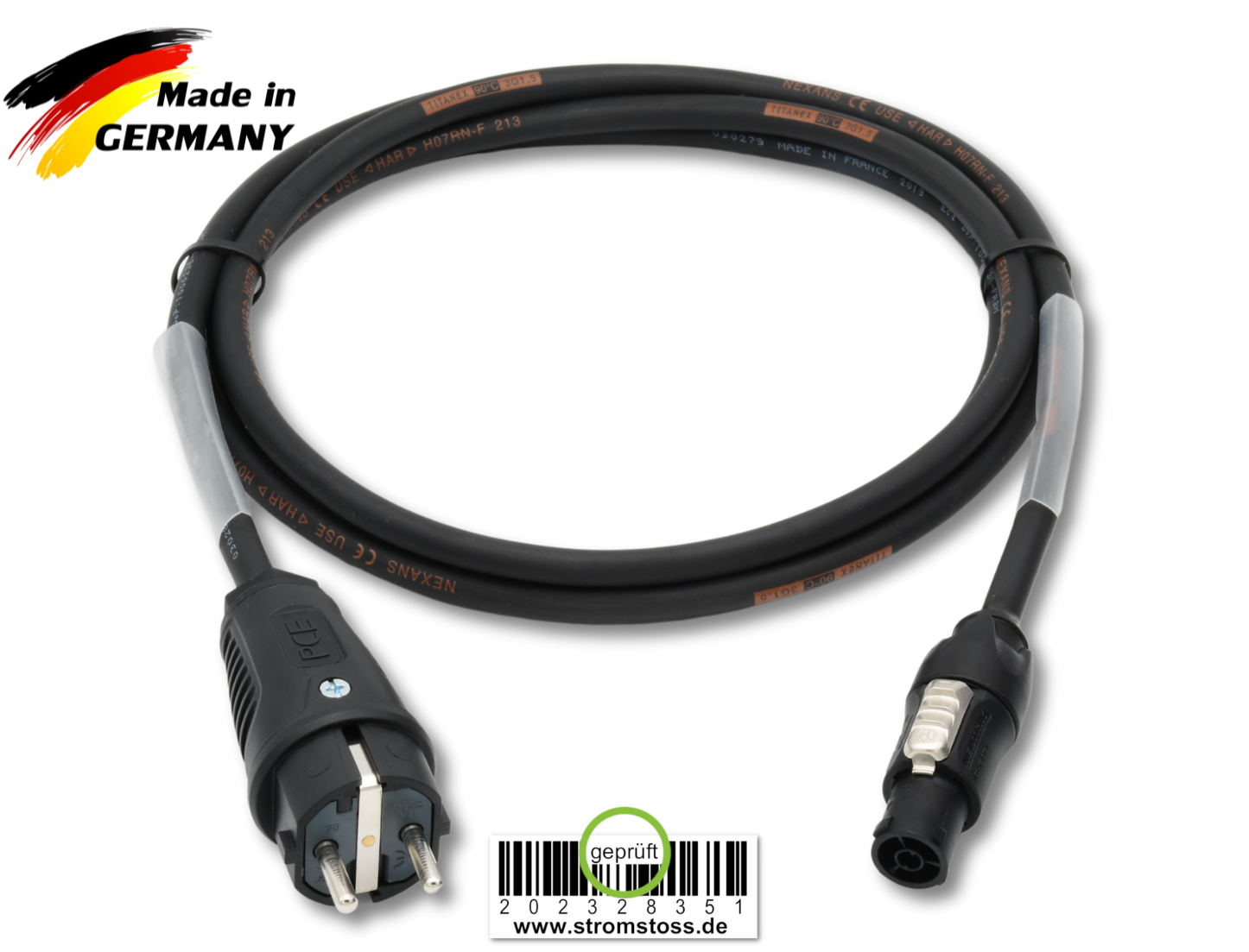 Bild von Adapterkabel Schuko - powerCON TRUE1
