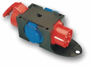 Bild von Kompaktverteiler - 16A 5p 400V - 2 x Schuko - 1 x 16A 5p 400V