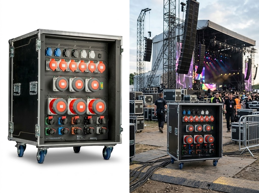 Flightcase-Stromverteiler